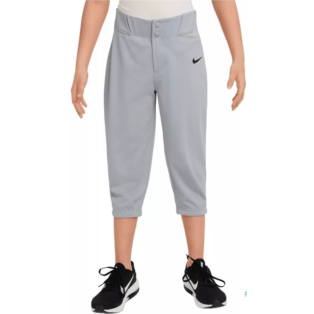 Nike Vapor Select 2 High Boys Youth Size Large Baseball Pants Gray